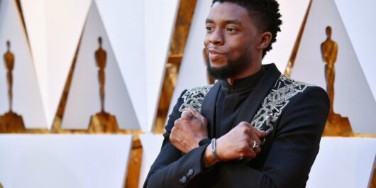 Image of Chadwick Boseman in Black Panther attire