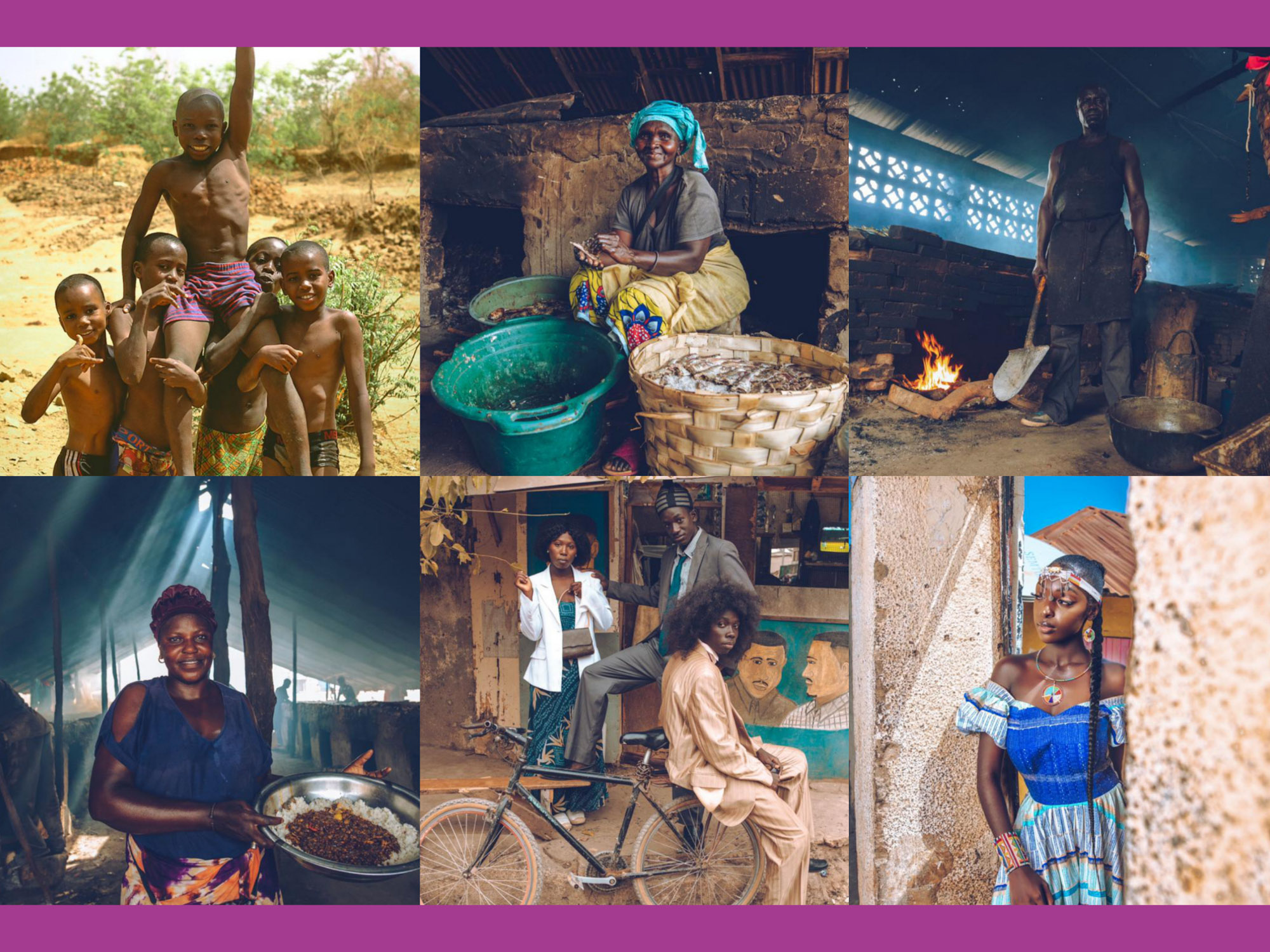 Image of the photographer capturing moments of daily life in The Gambia.