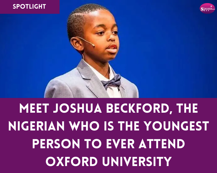 Image of Joshua Beckford, the remarkable Nigerian prodigy, at Oxford University.