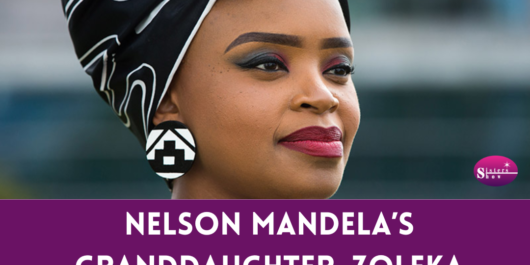 Image featuring Zoleka Mandela, possibly in a candid or formal portrait.