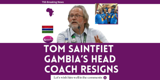 Image featuring Tom Saintfiet, former head coach of the Gambia national football team.