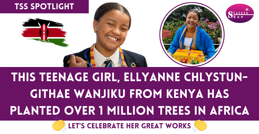 Ellyanne Chlystun-Githae Wanjiku planting trees in Kenya