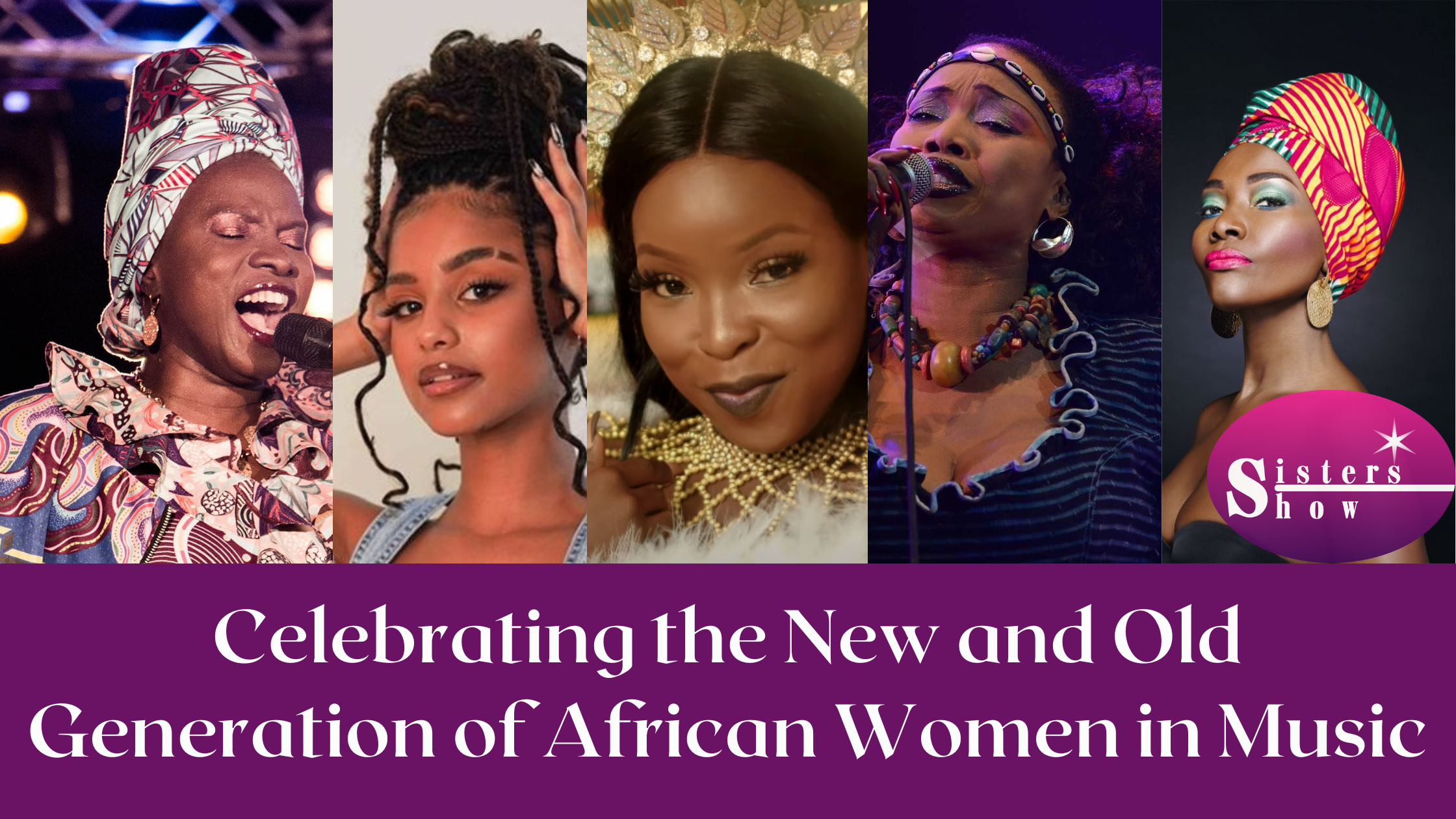 Illustration of African Women in Music: New and Old Generations