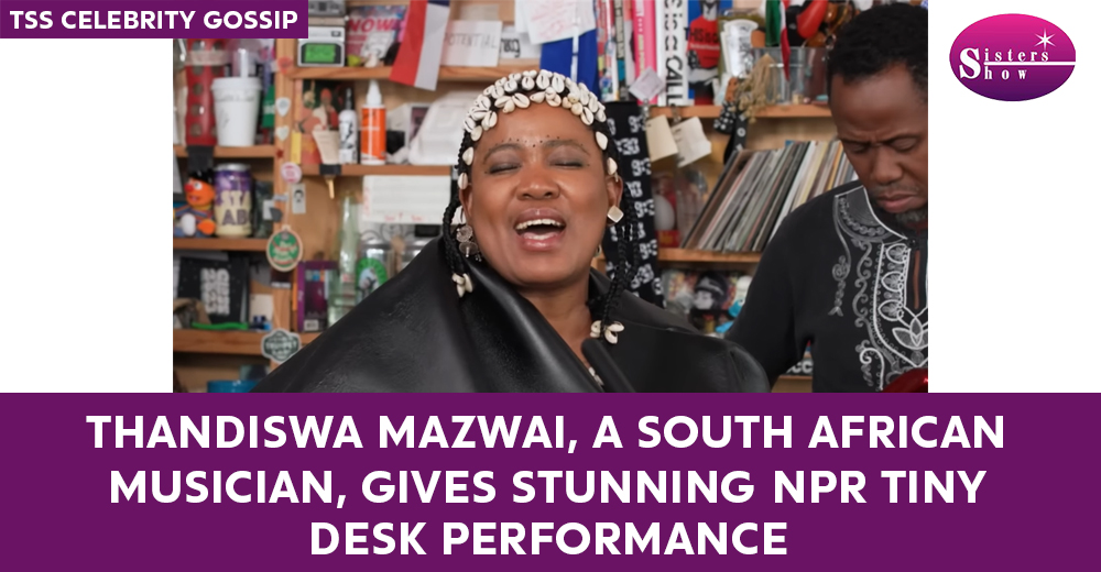 Thandiswa Mazwai performing live at NPR Tiny Desk